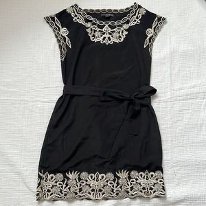 Black Embroidered Dress